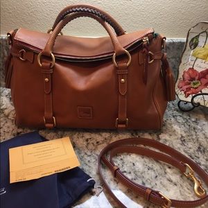Dooney & Bourke Medium Florentine Satchel -Natural